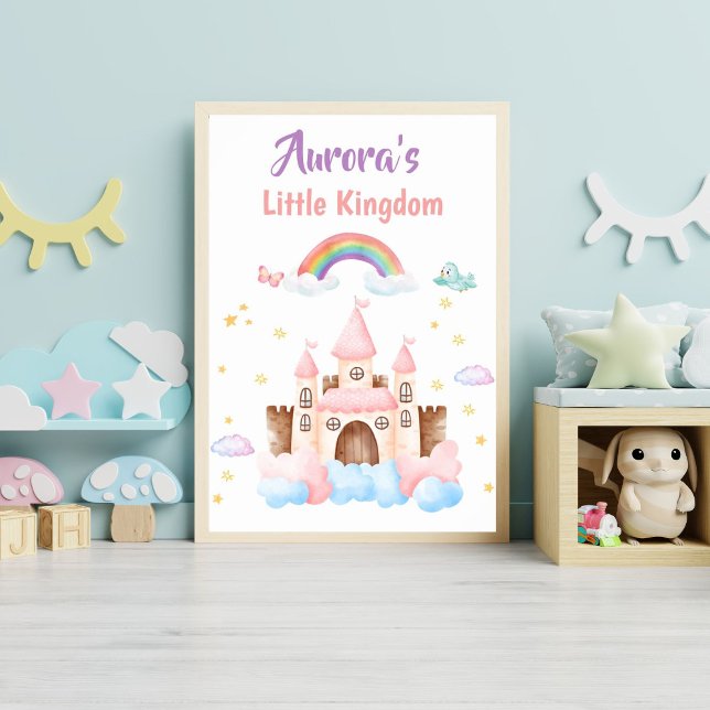 Affiche Princess Castle Nursery personnalisée (Créateur téléchargé)