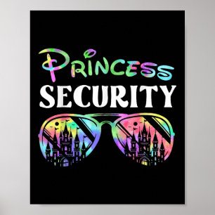 Affiche Princess Security Funny Anniversaire Fête Correspo