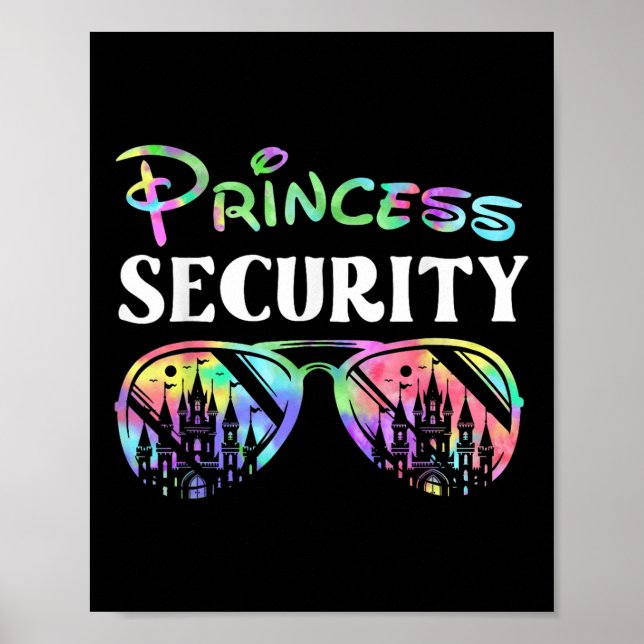 Affiche Princess Security Funny Anniversaire Fête Correspo (Devant)