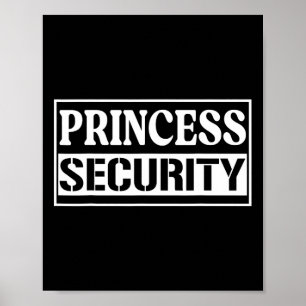 Affiche Princess Security Funny Anniversaire Halloween Par