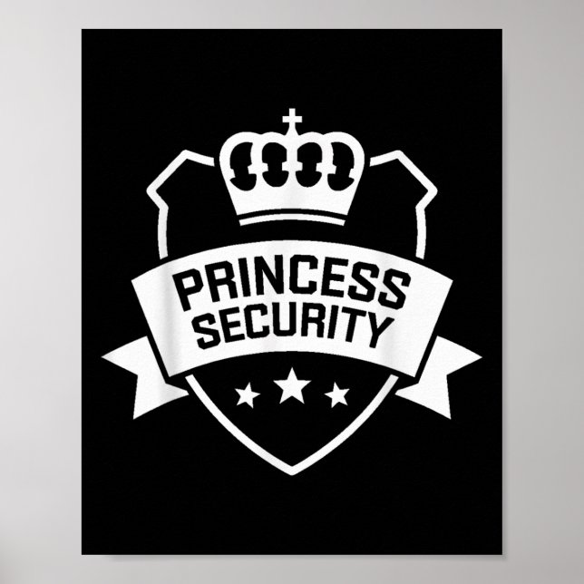 Affiche Princess Security Protection Anniversaire Famille  (Devant)