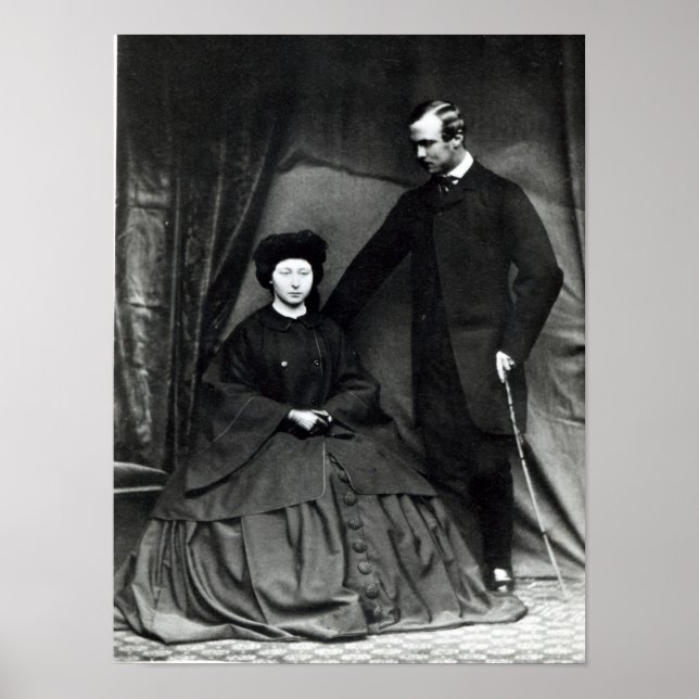 Affiche Princesse Alice et Prince Ludwig de Hesse, 1860 (Devant)