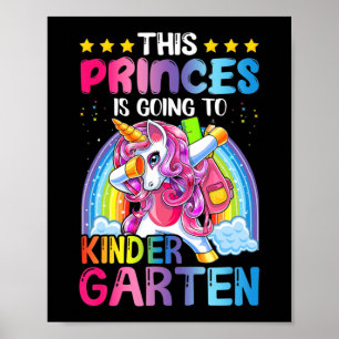Affiche Princesse Aller à la maternelle Don Retour à l'éco
