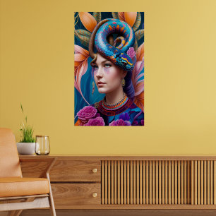 Affiche Princesse aux cheveux de serpent