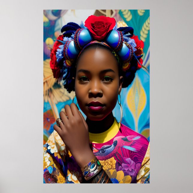 Affiche Princesse avec bracelet en gras (Devant)