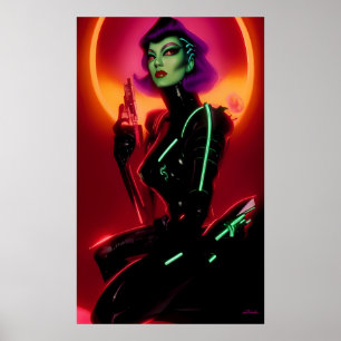 Affiche Princesse Cybrella au Bal Cyberpunk