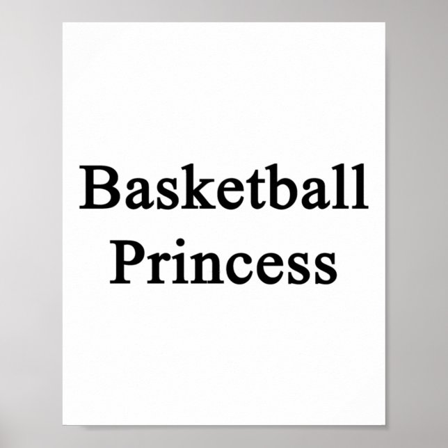Affiche Princesse de basket-ball (Devant)