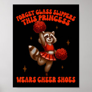 Affiche Princesse de la Cheerleading portant des chaussure