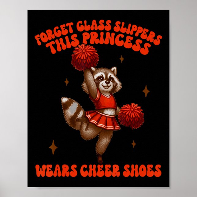Affiche Princesse de la Cheerleading portant des chaussure (Devant)