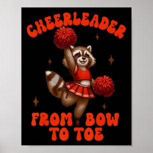 Affiche Princesse de la pom-pom girl porte des chaussures