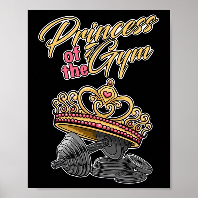 Affiche Princesse De La Salle De Sport Bodybuilding Force  (Devant)