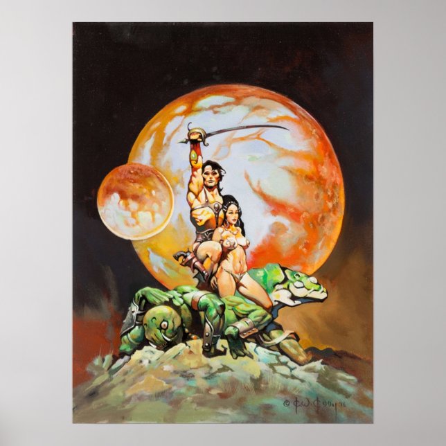 Affiche Princesse de Mars Frank Frazetta (Devant)