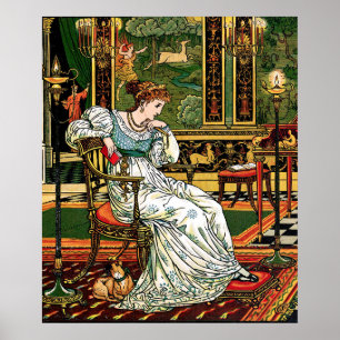 Affiche Princesse Désirée, Illustration vintage par W. Cra