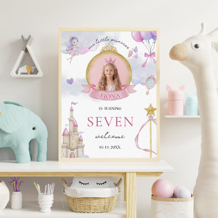 Affiche Princesse Fairytale Photo de la fille Anniversaire