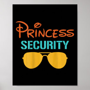 Affiche Princesse Papa Sécurité Halloween Hommes Correspon