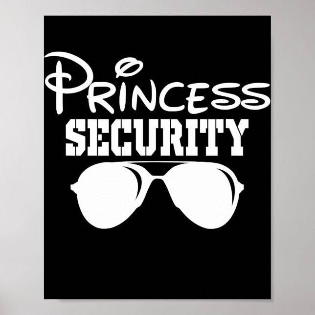 Affiche Princesse Sécurité Anniversaire Famille Correspond (Devant)