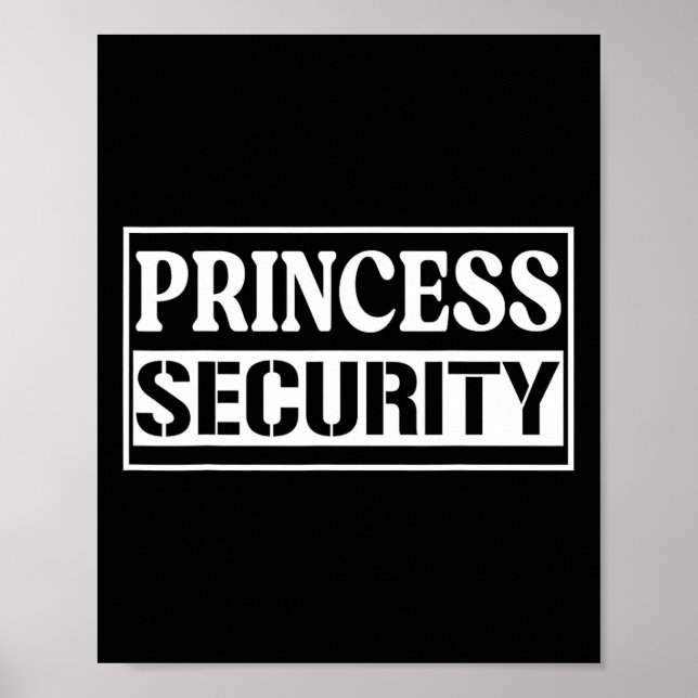 Affiche Princesse Sécurité Fun Anniversaire Halloween Part (Devant)