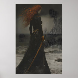 Affiche Princesse Victorienne avec Toile d'Art de Paysage