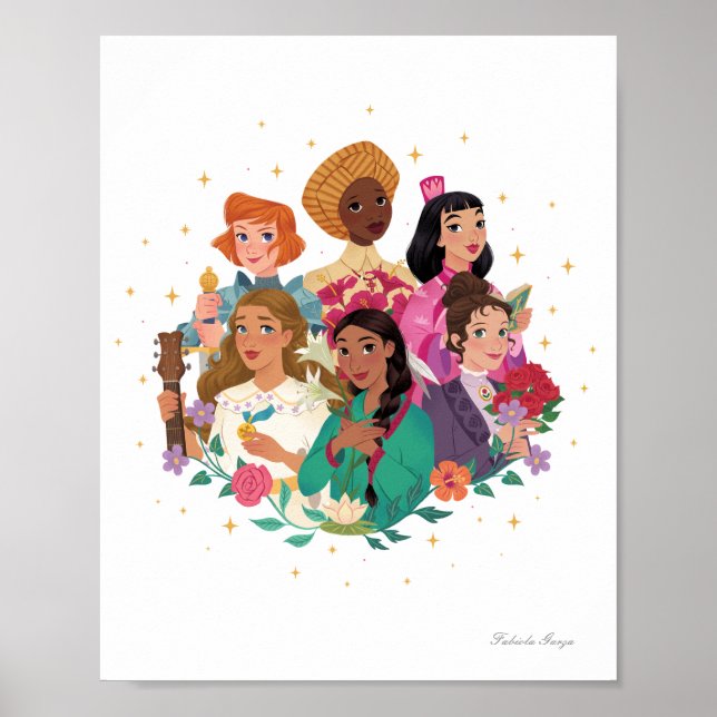 Affiche Princesses of Heaven™ Saintly Friends Print (Devant)