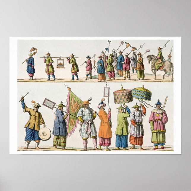 Affiche Principaux préposés du proc de l'empereur chinois (Devant)