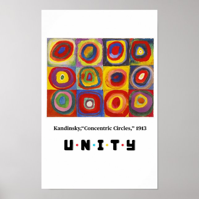 Affiche Principes de l'art - Unité, Kandinsky (Devant)