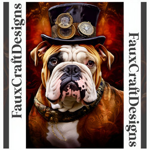 Affiche Printable Steampunk Regal British Bulldog 111