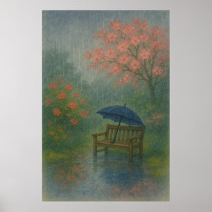 Affiche Printemps 10, Repose du Jour de la Pluie, Impressi
