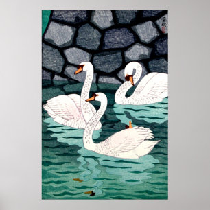 Affiche Printemps À La Moat Kasamatsu Shiro 1957