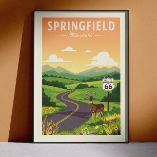 Affiche Printemps antique Missouri