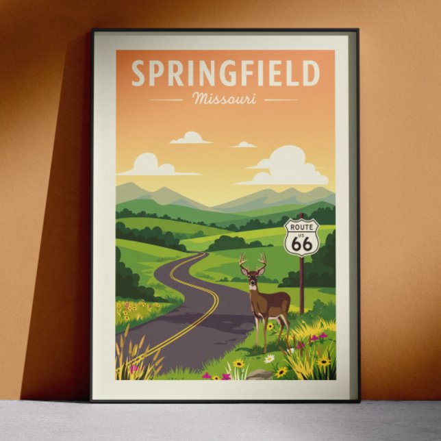 Affiche Printemps antique Missouri (Créateur téléchargé)
