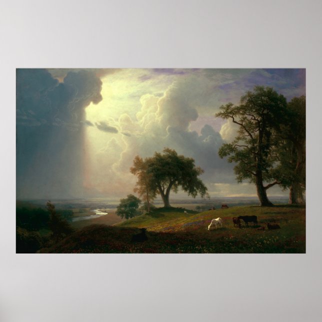 Affiche Printemps de Californie par Albert Bierstadt (Devant)