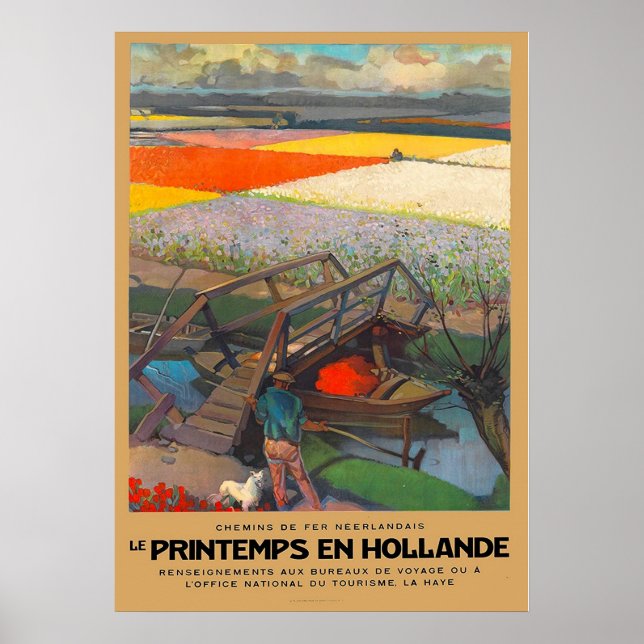 AFFICHE PRINTEMPS EN HOLLANDE (Devant)