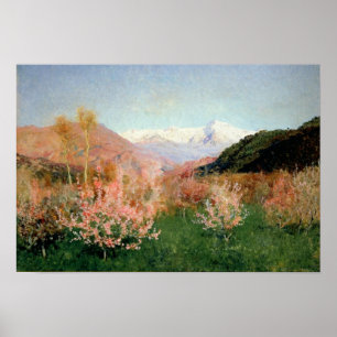 Affiche Printemps en Italie, 1890