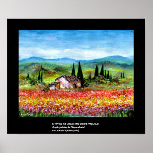AFFICHE PRINTEMPS EN TOUSCANE 2