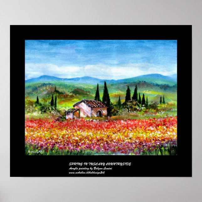 AFFICHE PRINTEMPS EN TOUSCANE 2 (Devant)