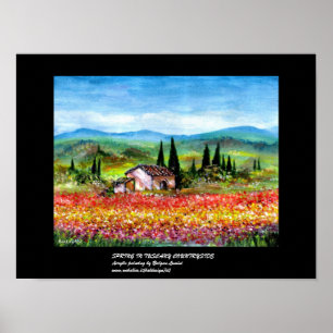 AFFICHE PRINTEMPS EN TOUSCANE 2
