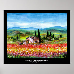 AFFICHE PRINTEMPS EN TOUSCANE 2