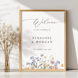 Affiche Printemps Fleur sauvage Meadow Garden Mariage Bien