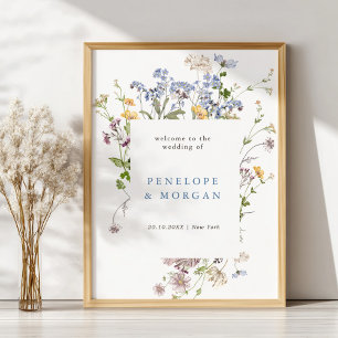 Affiche Printemps Fleur sauvage Meadow Garden Mariage Bien