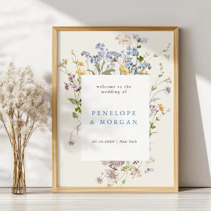 Affiche Printemps Fleur sauvage Meadow Garden Mariage Bien