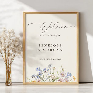 Affiche Printemps Fleur sauvage Meadow Garden Mariage Bien