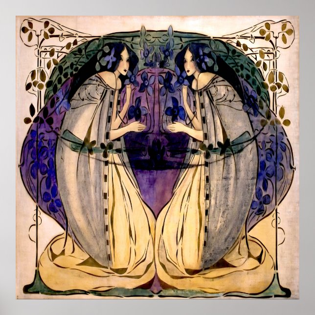 Affiche Printemps - Frances MacDonald (Devant)