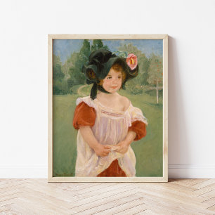 Affiche Printemps : Margot debout dans un jardin Mary Ca