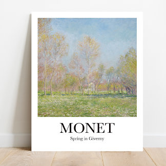 Affiche Printemps Monet à Giverny Art Imprimer
