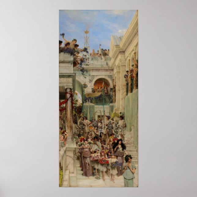 Affiche Printemps par Alma Tadema - Art Vintage (Devant)