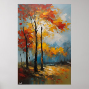 Affiche Printemps Style de peinture à l'huile