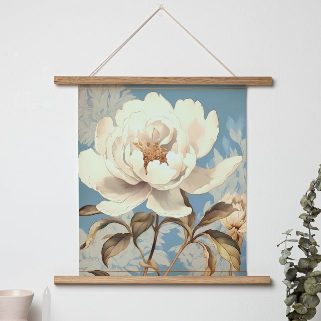 Affiche PRINTEMPS vintage DE FLEURS BLANCHES (Créateur téléchargé)