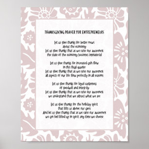 Affiche Prions la Fleuriste Patronne : Rendons Grâce