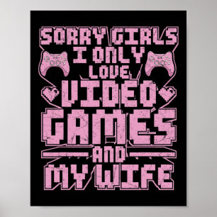 Affiche Priorités de joueur – Jeux vidéo et femme