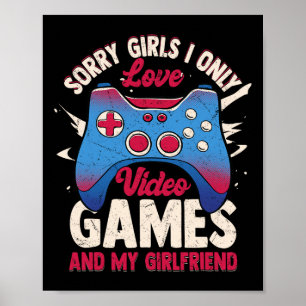 Affiche Priorités de joueur – Jeux vidéo et petite amie